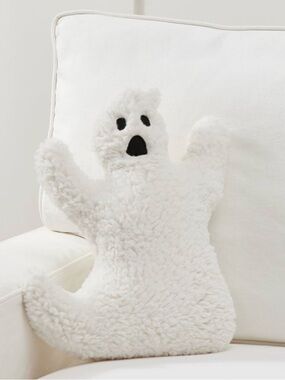 NEW Pottery Barn White Ghost Pillow